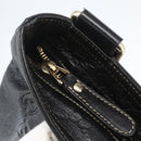 GUCCI GG Canvas Guccissima Shoulder Bag Leather Black Gold 201446 Auth BA9030-15
