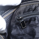 GUCCI GG Canvas Guccissima Shoulder Bag Leather Black Gold 201446 Auth BA9030-17