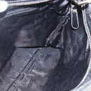 GUCCI GG Canvas Guccissima Shoulder Bag Leather Black Gold 201446 Auth BA9030-19