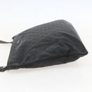 GUCCI GG Canvas Guccissima Shoulder Bag Leather Black Gold 201446 Auth BA9030-4