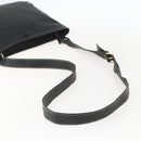 GUCCI GG Canvas Guccissima Shoulder Bag Leather Black Gold 201446 Auth BA9030-7