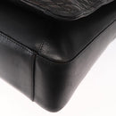 BALLY Shoulder Bag Leather Black Gold Auth BA9031-14