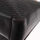 BALLY Shoulder Bag Leather Black Gold Auth BA9031-16