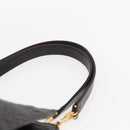 BALLY Shoulder Bag Leather Black Gold Auth BA9031-8