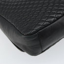 BALLY Shoulder Bag Leather Black Gold Auth BA9032-16