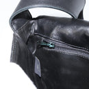 BALLY Shoulder Bag Leather Black Gold Auth BA9032-21