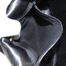 BALLY Shoulder Bag Leather Black Gold Auth BA9032-12