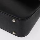 BURBERRY Shoulder Bag Leather Black Gold Auth BA9035-14