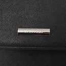 BURBERRY Shoulder Bag Leather Black Gold Auth BA9035-17