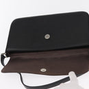 BURBERRY Shoulder Bag Leather Black Gold Auth BA9035-10