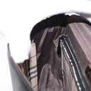 BURBERRY Shoulder Bag Leather Black Gold Auth BA9035-19