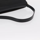 BURBERRY Shoulder Bag Leather Black Gold Auth BA9035-7