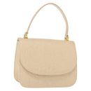 BALENCIAGA Hand Bag Leather Beige Gold Auth BA9038-1