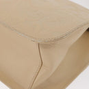 BALENCIAGA Hand Bag Leather Beige Gold Auth BA9038-17