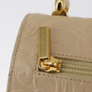 BALENCIAGA Hand Bag Leather Beige Gold Auth BA9038-18