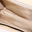 BALENCIAGA Hand Bag Leather Beige Gold Auth BA9038-11