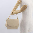 BALENCIAGA Hand Bag Leather Beige Gold Auth BA9038-23