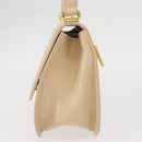 BALENCIAGA Hand Bag Leather Beige Gold Auth BA9038-4