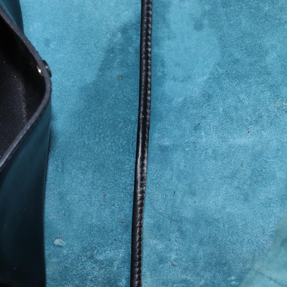 Chloe Alison Hand Bag Leather Blue Gold Auth BA9039