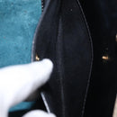 Chloe Alison Hand Bag Leather Blue Gold Auth BA9039-17