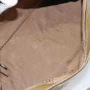 CARTIER Tote Bag Patent leather Yellow Silver Auth BA9040-11