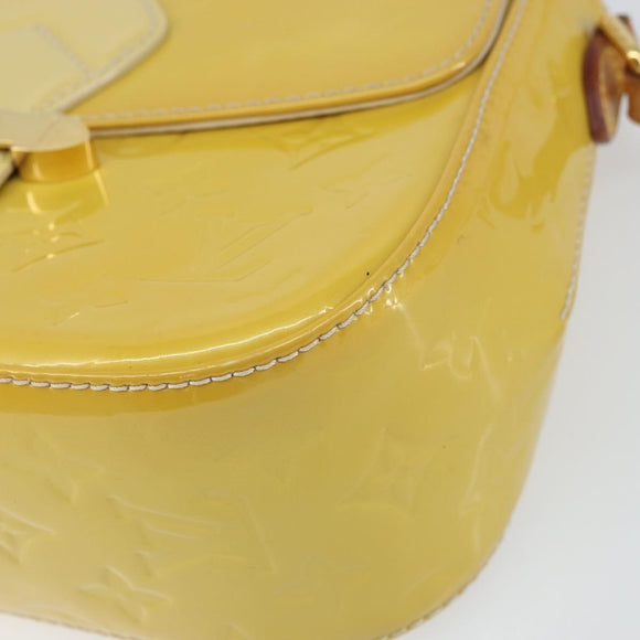 LOUIS VUITTON Vernis Bell Flower GM Schultertasche Broncorail M91706 Auth BA9045