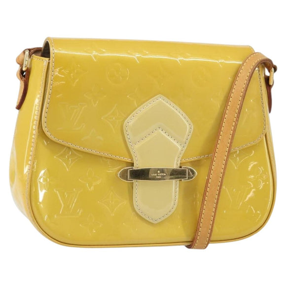 LOUIS VUITTON Vernis Bell Flower GM Schultertasche Broncorail M91706 Auth BA9045