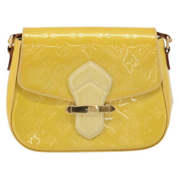 LOUIS VUITTON Vernis Bell Flower GM Schultertasche Broncorail M91706 Auth BA9045