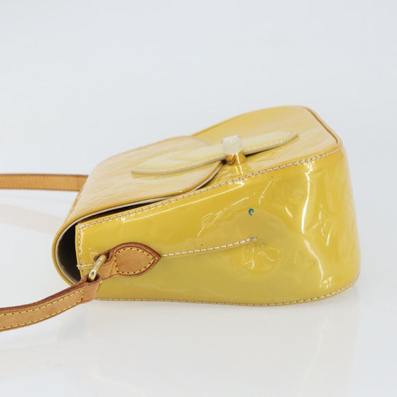 LOUIS VUITTON Vernis Bell Flower GM Schultertasche Broncorail M91706 Auth BA9045