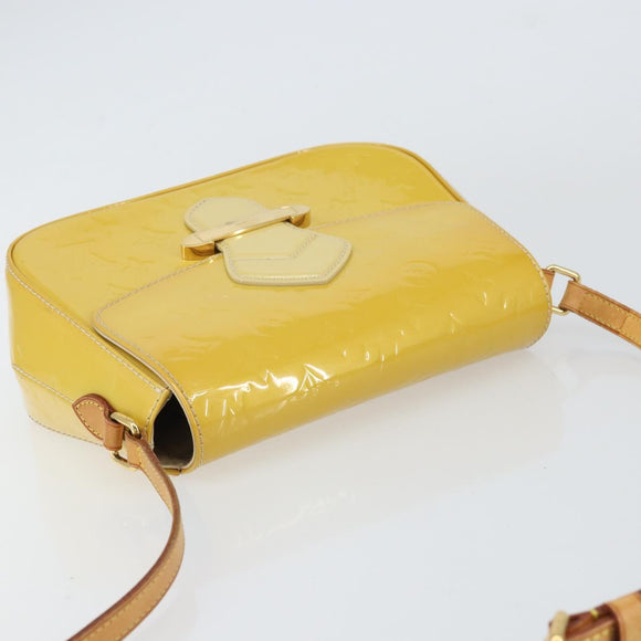 LOUIS VUITTON Vernis Bell Flower GM Schultertasche Broncorail M91706 Auth BA9045