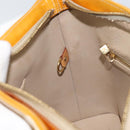 LOUIS VUITTON Monogram Vernis Houston Hand Bag Beige M91004 LV Auth BA9047-22