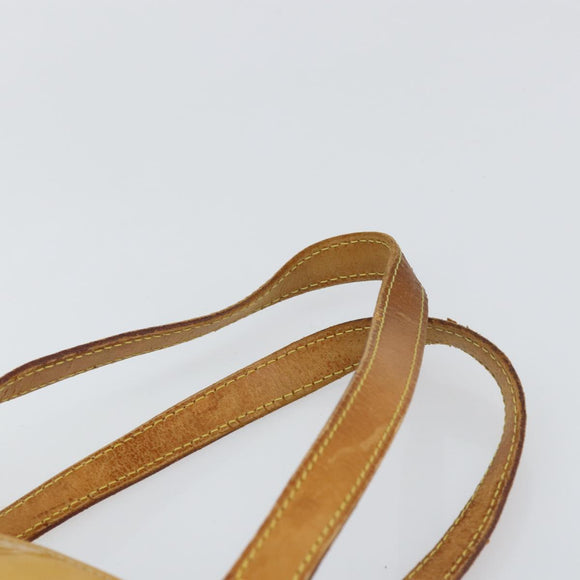 LOUIS VUITTON Monogram Vernis Houston Hand Bag Beige M91004 LV Auth BA9047