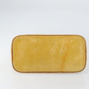 LOUIS VUITTON Monogram Vernis Houston Hand Bag Beige M91004 LV Auth BA9047-5