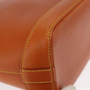 LOUIS VUITTON Nomad leather Lockit Hand Bag Brown M85388 LV Auth BA9052-9