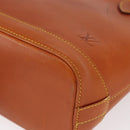 LOUIS VUITTON Nomad leather Lockit Hand Bag Brown M85388 LV Auth BA9052-14