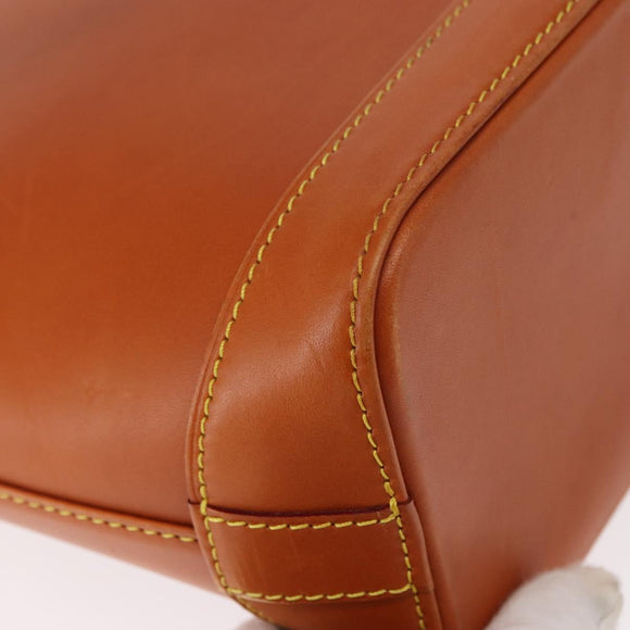 LOUIS VUITTON Nomad leather Lockit Hand Bag Brown M85388 LV Auth BA9052