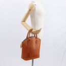 LOUIS VUITTON Nomad leather Lockit Hand Bag Brown M85388 LV Auth BA9052-22