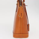 LOUIS VUITTON Nomad leather Lockit Hand Bag Brown M85388 LV Auth BA9052-4