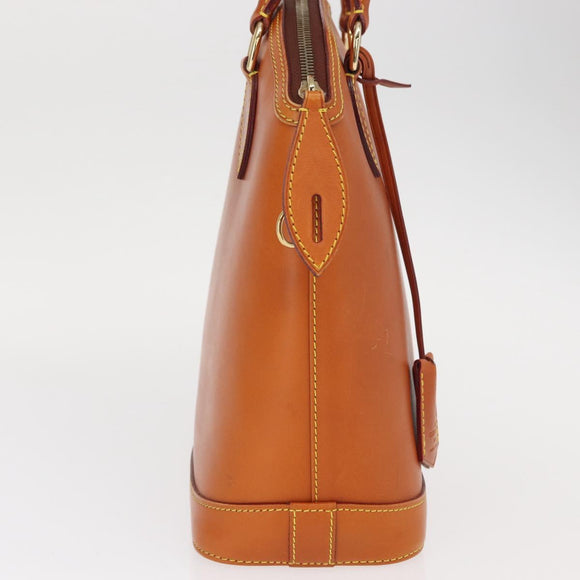 LOUIS VUITTON Nomad leather Lockit Hand Bag Brown M85388 LV Auth BA9052