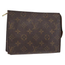 LOUIS VUITTON Monogram Poche Toilette 19 Pouch M47544 LV Auth BA9053-1