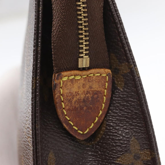 LOUIS VUITTON Monogram Poche Toilette 19 Pouch M47544 LV Auth BA9053