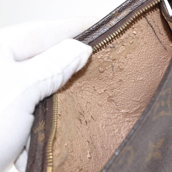 LOUIS VUITTON Monogram Poche Toilette 19 Pouch M47544 LV Auth BA9053