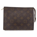 LOUIS VUITTON Monogram Poche Toilette 19 Pouch M47544 LV Auth BA9053-13