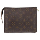 LOUIS VUITTON Monogram Poche Toilette 19 Pouch M47544 LV Auth BA9053-2