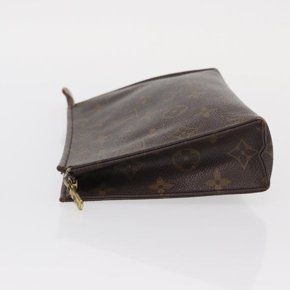 LOUIS VUITTON Monogram Poche Toilette 19 Pouch M47544 LV Auth BA9053