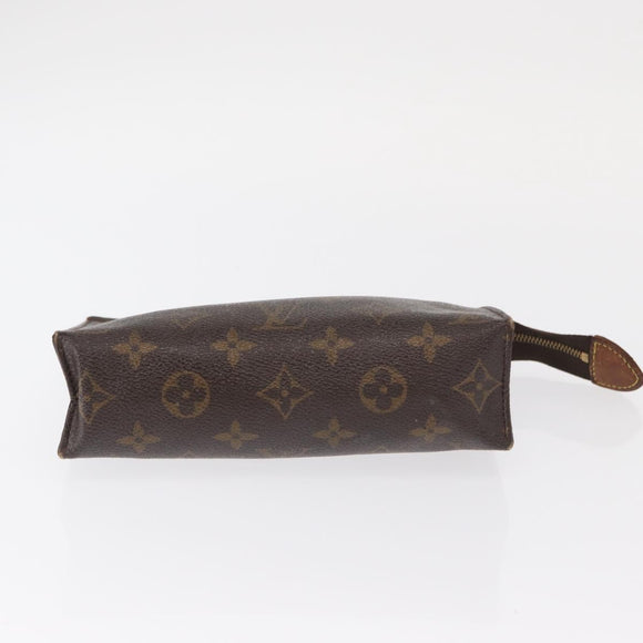 LOUIS VUITTON Monogram Poche Toilette 19 Pouch M47544 LV Auth BA9053