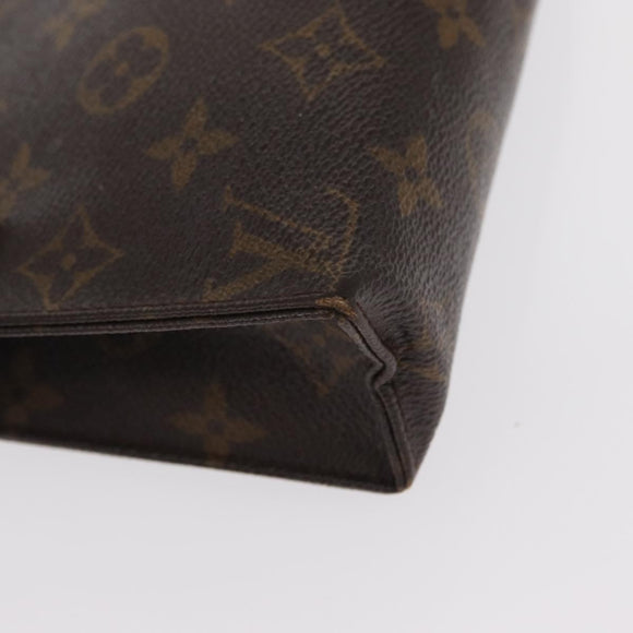 LOUIS VUITTON Monogram Poche Toilette 19 Pouch M47544 LV Auth BA9053