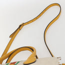 GUCCI Web Sherry Line Hand Bag Canvas 2way Beige Gold Auth BA9056-10