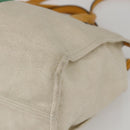 GUCCI Web Sherry Line Hand Bag Canvas 2way Beige Gold Auth BA9056-12