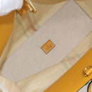 GUCCI Web Sherry Line Hand Bag Canvas 2way Beige Gold Auth BA9056-17